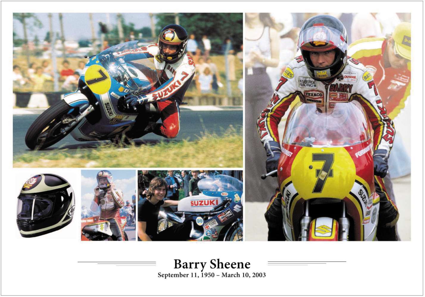 Barry Sheene - A3 Poster / Print